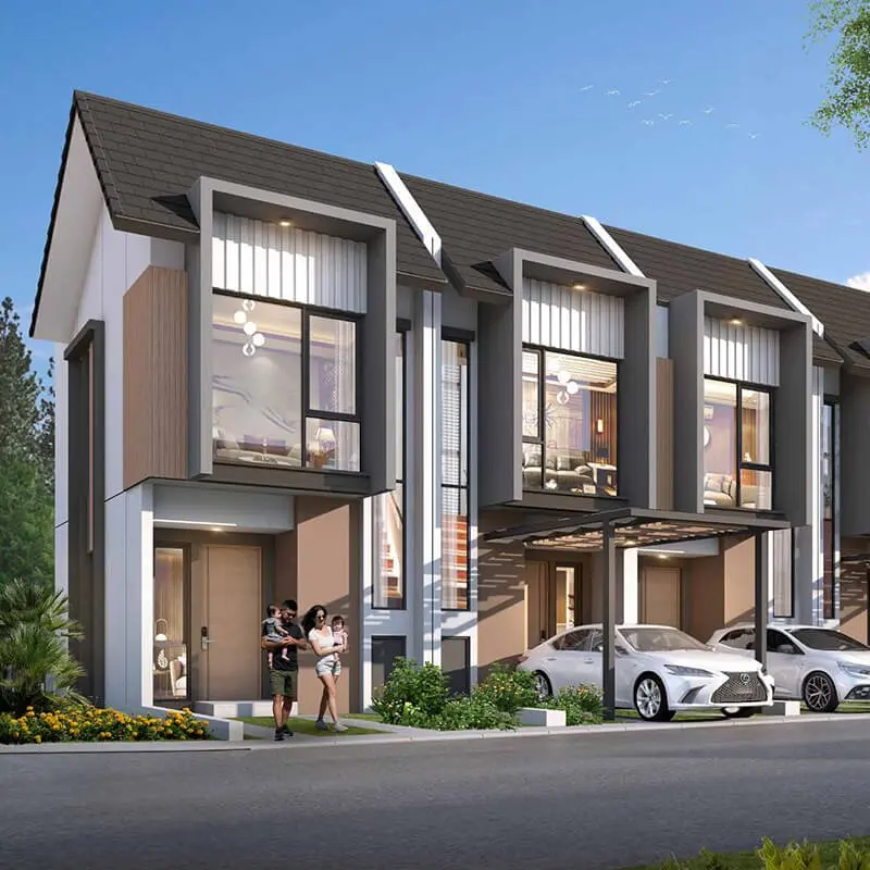 Fasad tipe Harsa di Aksara Homes