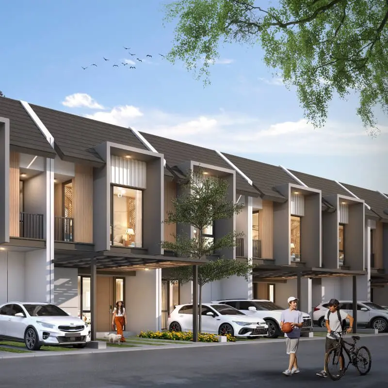 Fasad tipe Kirana di Aksara Homes